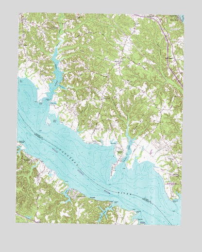 Broomes Island, MD USGS Topographic Map