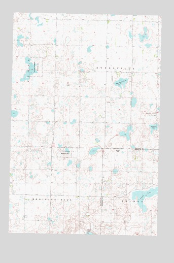 Alkali Lake, ND USGS Topographic Map