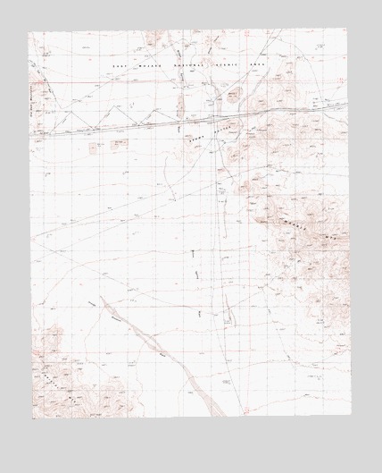 Brown Buttes, CA USGS Topographic Map