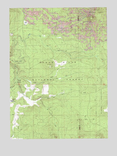 Brown Mountain, OR USGS Topographic Map
