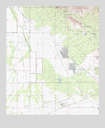 Brown Mountain, AZ USGS Topographic Map