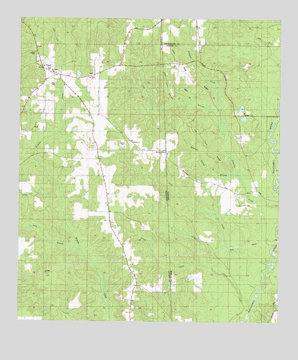 Brown Town, MS USGS Topographic Map