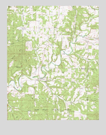 Brownbranch, MO USGS Topographic Map