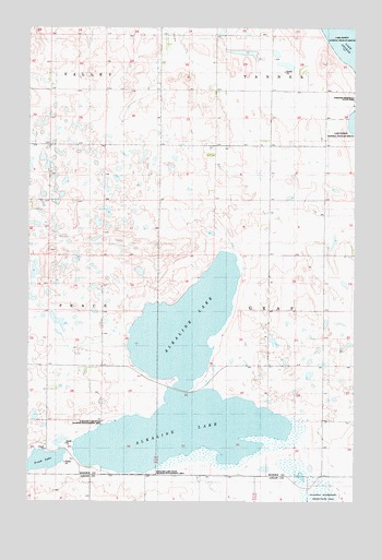 Alkaline Lake, ND USGS Topographic Map