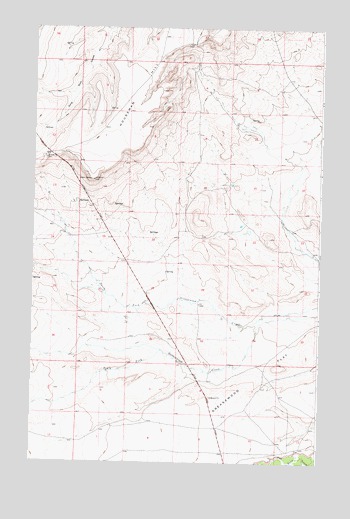Browning NE, MT USGS Topographic Map