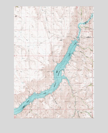 Brownlee Dam, OR USGS Topographic Map