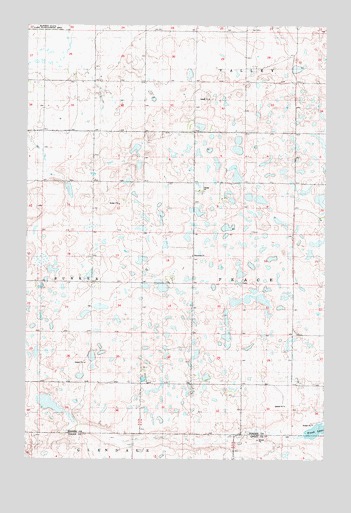 Alkaline Lake NW, ND USGS Topographic Map