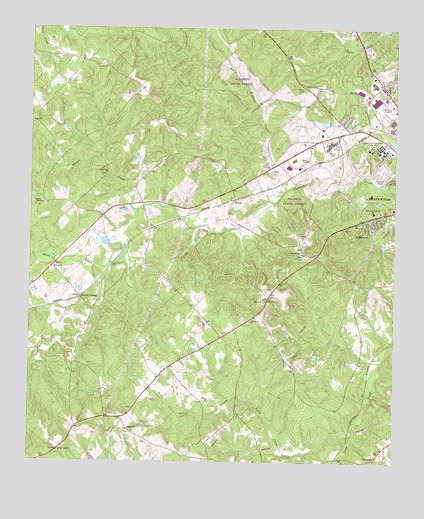 Browns Crossing, GA USGS Topographic Map