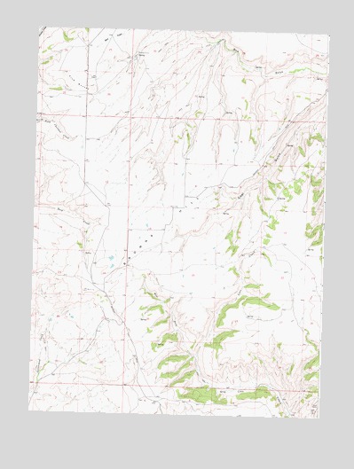 Browns Hill, WY USGS Topographic Map