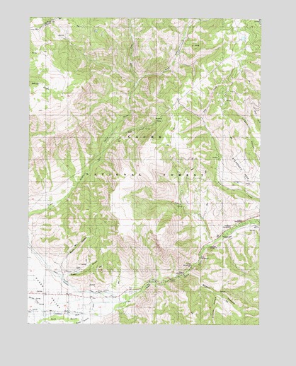 Browns Hole, UT USGS Topographic Map