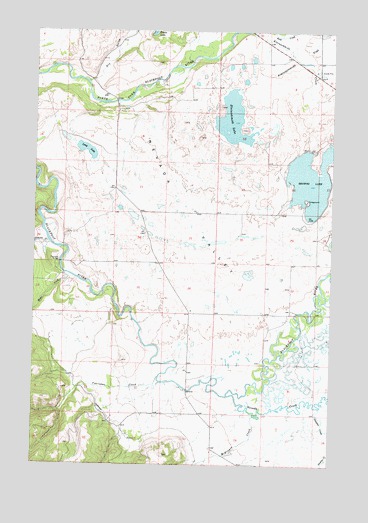Browns Lake, MT USGS Topographic Map