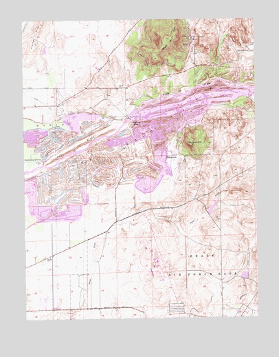 Browns Valley, CA USGS Topographic Map