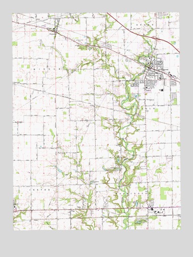 Brownsburg, IN USGS Topographic Map