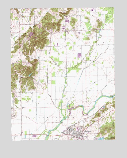 Brownstown, IN USGS Topographic Map