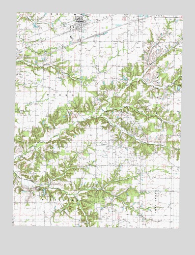 Brownstown, IL USGS Topographic Map