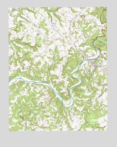 Brownsville, KY USGS Topographic Map