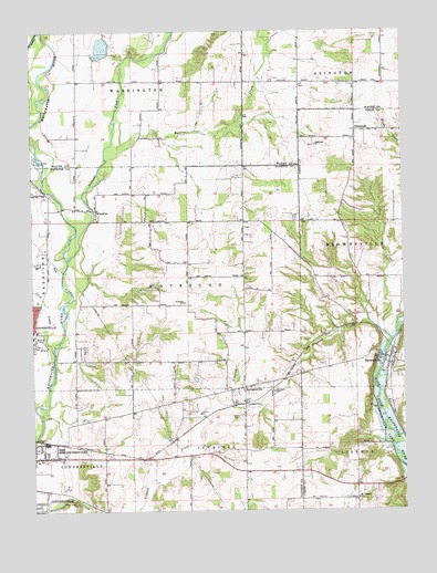 Brownsville, IN USGS Topographic Map