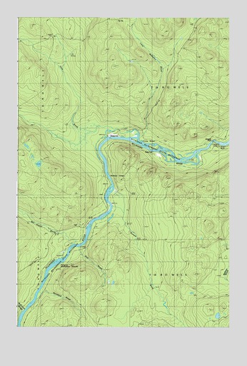 Allagash Falls, ME USGS Topographic Map