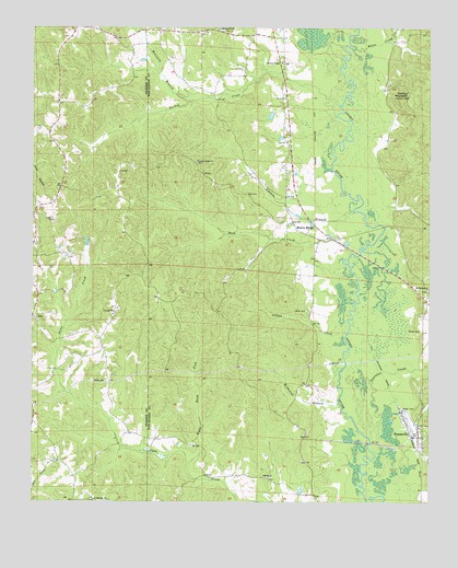 Brownville, AL USGS Topographic Map