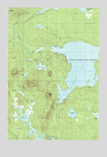 Allagash Lake, ME USGS Topographic Map