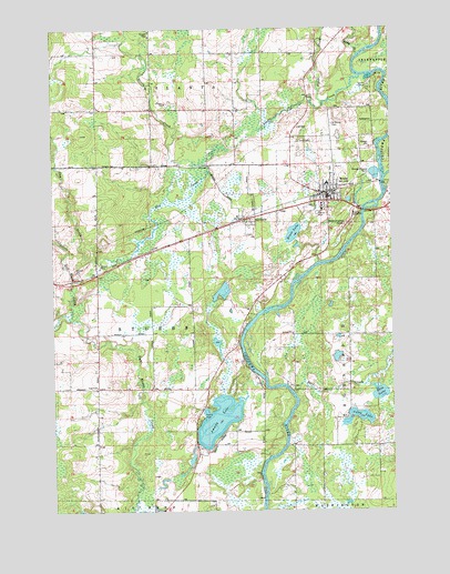 Bruce, WI USGS Topographic Map