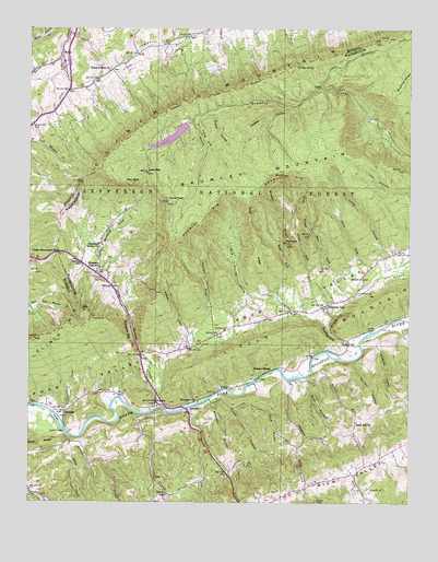 Brumley, VA USGS Topographic Map