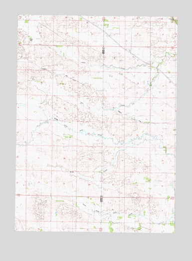 Brush Creek, NE USGS Topographic Map