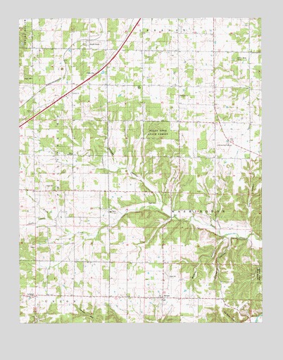 Brush Creek, MO USGS Topographic Map