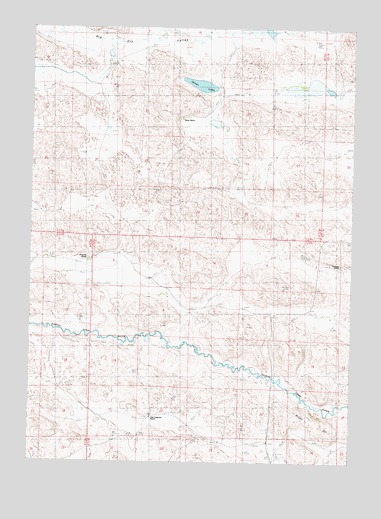 Brush Hill, NE USGS Topographic Map