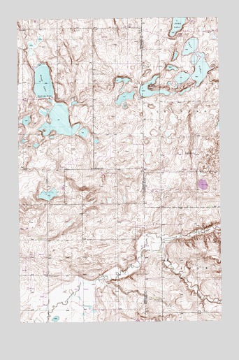 Brush Lake, MT USGS Topographic Map