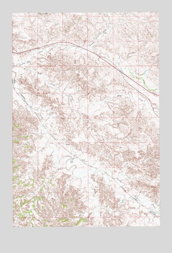 Allard, MT USGS Topographic Map
