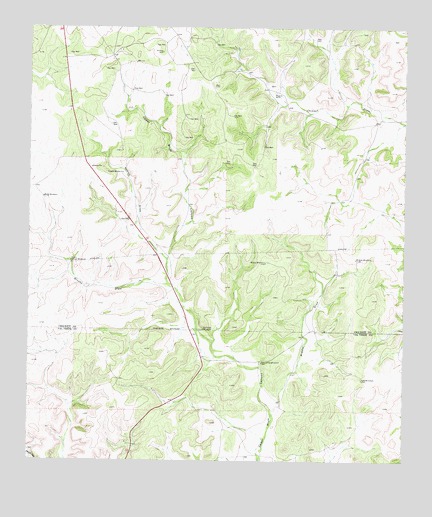 Brushy Draw, TX USGS Topographic Map
