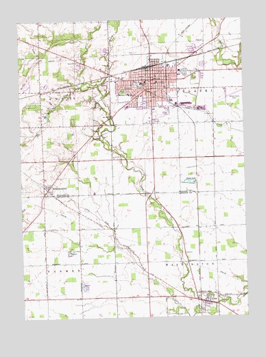 Bryan, OH USGS Topographic Map
