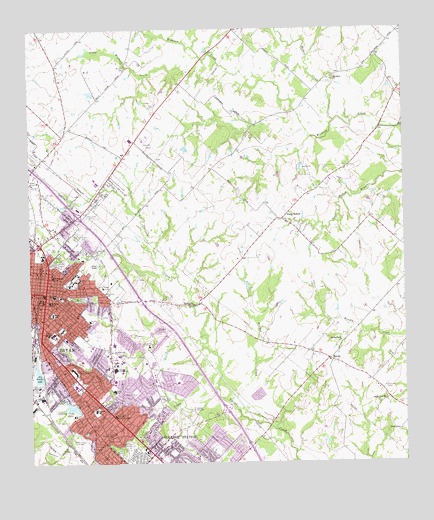 Bryan East, TX USGS Topographic Map