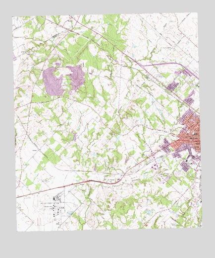 Bryan West, TX USGS Topographic Map