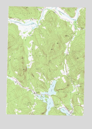 Bryant Pond, ME USGS Topographic Map