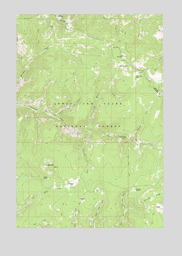 Bubbling Springs, MT USGS Topographic Map