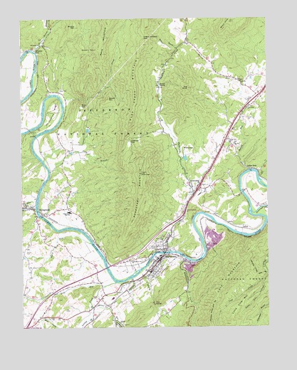 Buchanan, VA USGS Topographic Map
