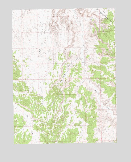 Buck Camp Canyon, UT USGS Topographic Map
