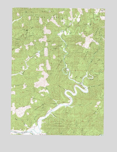Allegany, OR USGS Topographic Map