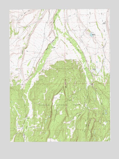 Buck Fever Ridge, WY USGS Topographic Map