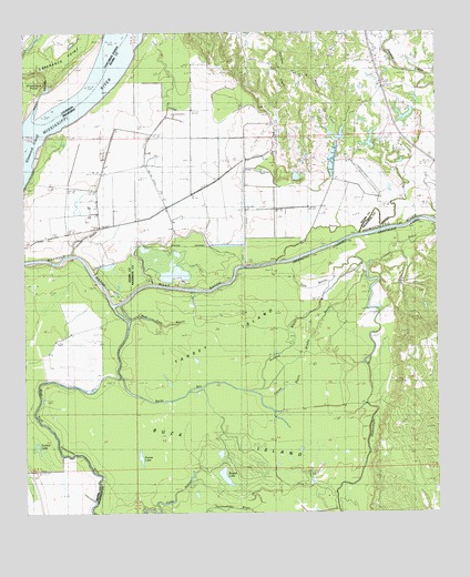 Buck Island, MS USGS Topographic Map