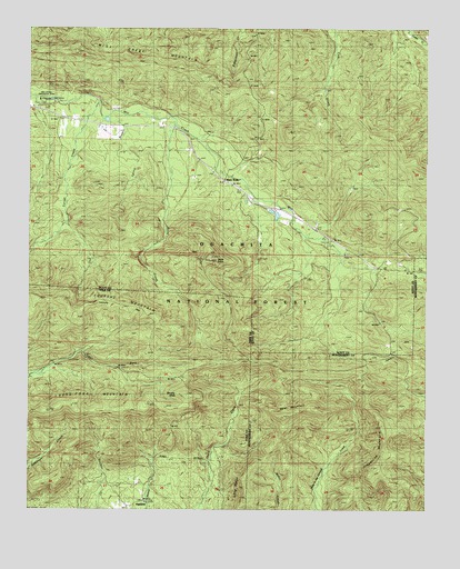 Buck Knob, AR USGS Topographic Map