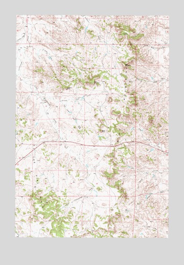 Buck Mountain, MT USGS Topographic Map