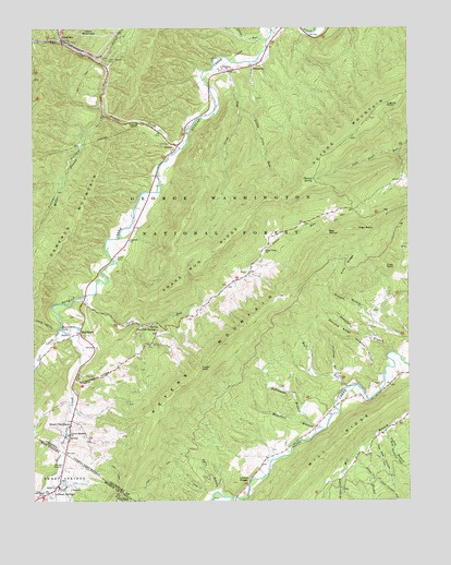 Alleghany, VA USGS Topographic Map