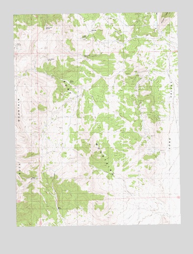 Buck Mountain East, NV USGS Topographic Map