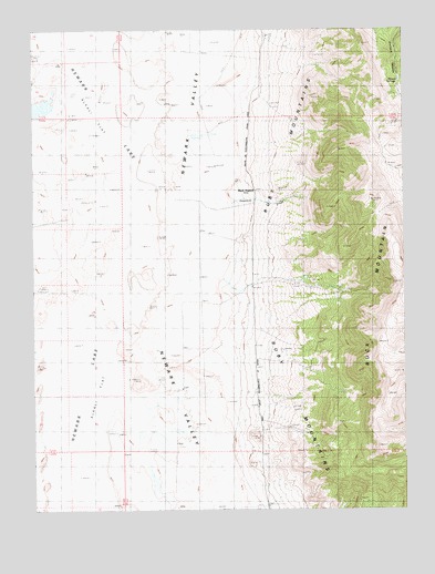 Buck Mountain West, NV USGS Topographic Map