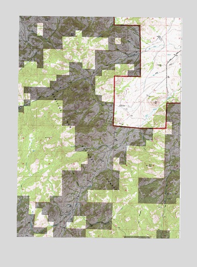 Buck Peak, WY USGS Topographic Map
