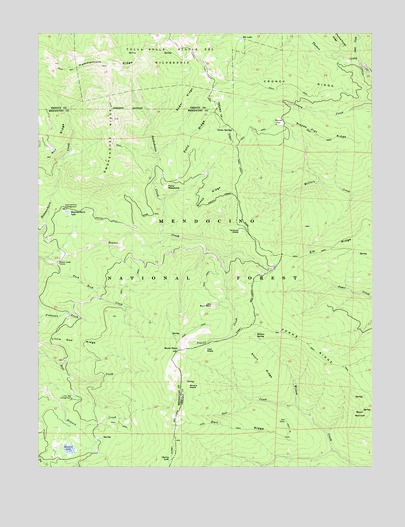 Buck Rock, CA USGS Topographic Map
