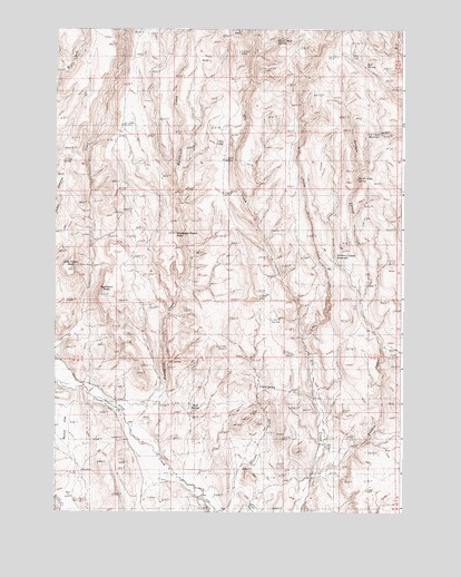 Buckbrush Creek, OR USGS Topographic Map